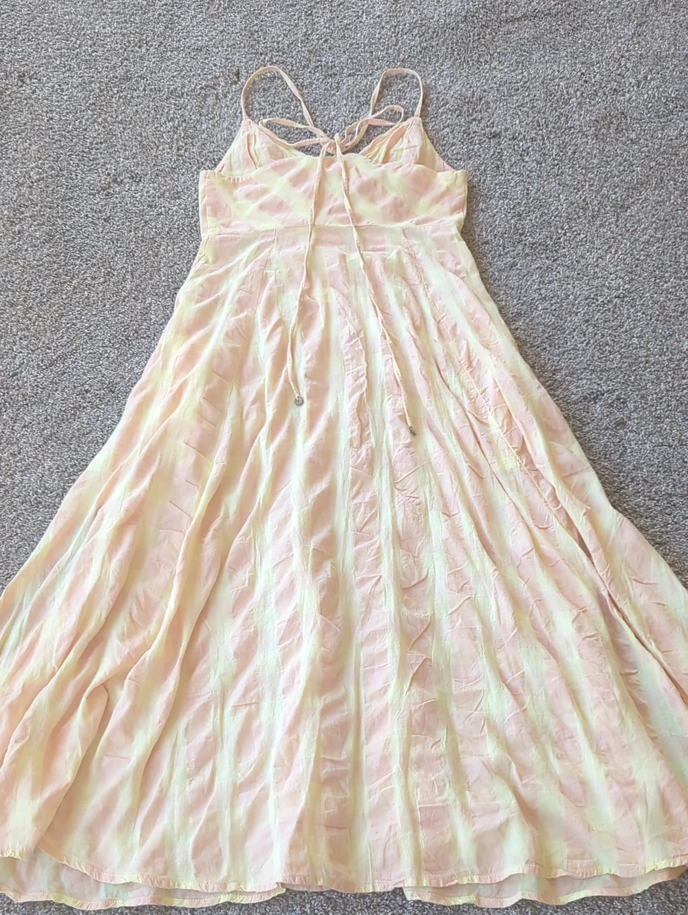 Free People Via Midi Dress - Creamsicle Combo S